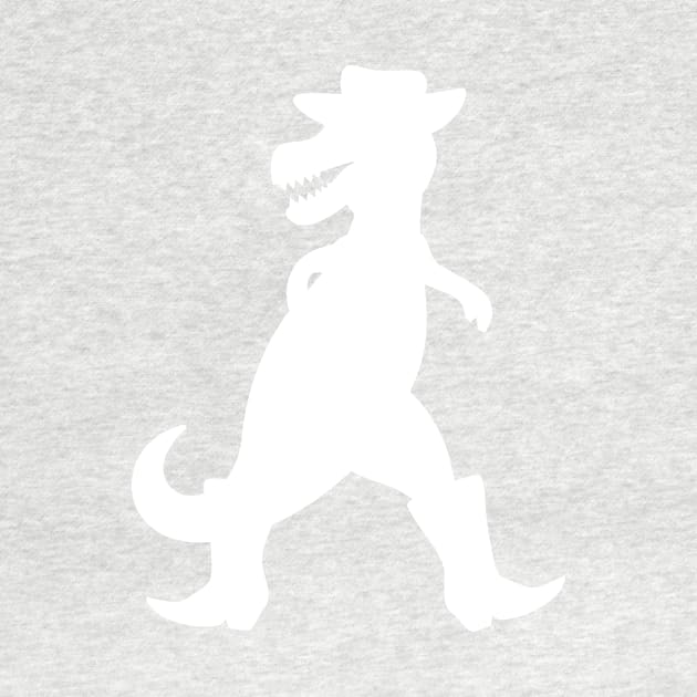 Cowboy T-Rex (white) by schlag.art